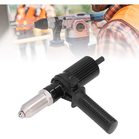 Pistolet à riveter électrique, adaptateur pour pistolet à riveter à traction, machine à riveter électrique, tête de pistolet à riveter à dégagement rapide (1/5)