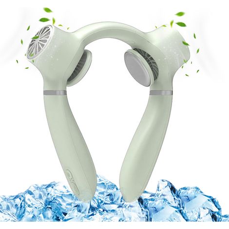 1 Ventilateur de cou, 4000 mAh, mains libres, puce réfrigérante, léger, camping, voyage (1/5)