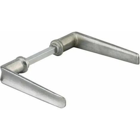 Béquille double carré 7mm – Alliage poli pour portes jusqu'à 70mm – Réglage par vis pointeau – Compatible serrure à appliquer et encastrable (1/3)