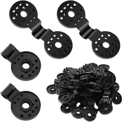 Clips De Fixation - Plastique PP - 38 X 55 Mm - Pour Toiles D Ombrage Et Filets De Jardin - 50 Pièces (1/4)
