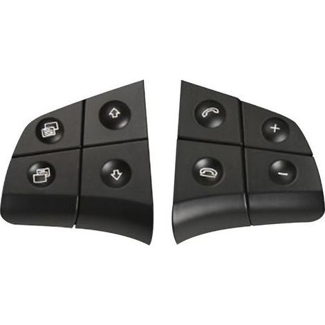 Remplacement du bouton de commande au volant pour Mercedes Benz W164 W245 W251 Ml Gl Br Class, noir, 4 boutons (1/5)