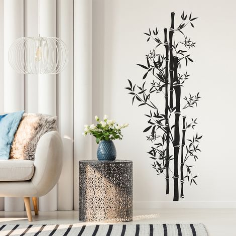 Sticker Mural - Bambou - 57x140 cm - Noir (1/3)
