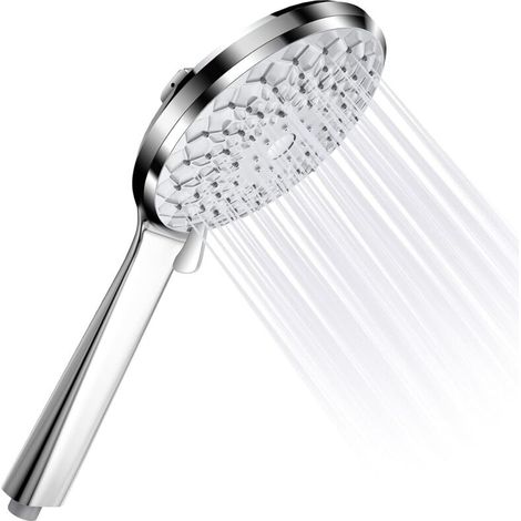 Ahlsen Duschkopf 6 Strahlarten, Silber (1/5)