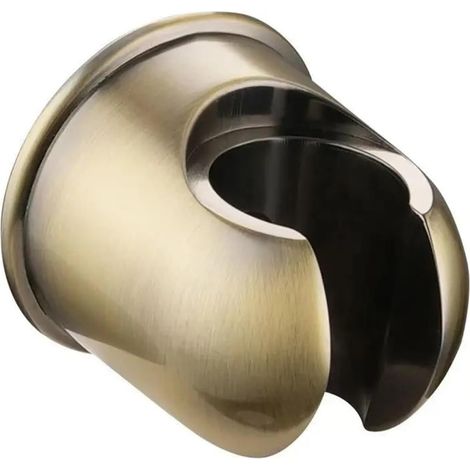 Support de douche bidet en alliage de zinc doré de qualité supérieure avec supports de fixation chromés - Accessoire de salle de bain durable et élégant pour une installation facile, finition bronze (1/4)