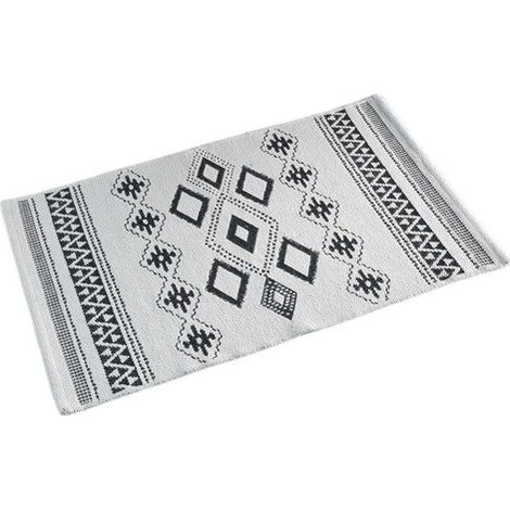 Tapis rectangle coton jacquard 80 x 120 cm Inca