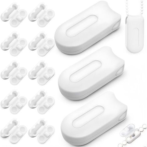 4 Pcs Poids de Chaîne de Store Enrouleur avec 10 Connecteur Accessoires de Stores Blancs pour Romains Stores Verticaux Plissés (1/5)