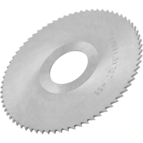 Lame de scie circulaire à disque, lame de coupe haute vitesse, outil de fraisage en acier, 100 x 1,5 x 27 x 72 dents (1/5)