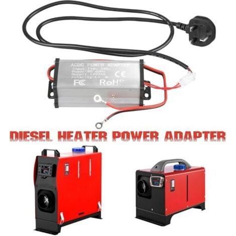 Adaptateur secteur 12 V pour chauffage diesel, transformateur convertisseur 240 V vers 12 V pour chauffage diesel tout-en-un 5 kW/8 kW, norme européenne (1/4)