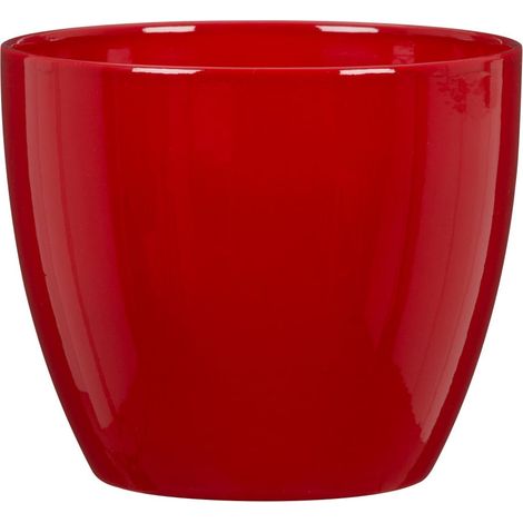 Scheurich Übertopf Serie 920 Ø 7 x 10 cm rot Blumentöpfe & Übertöpfe