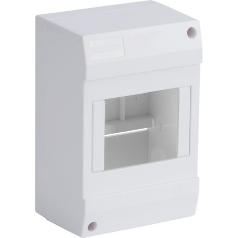 COFFRET VIDE 1 RANGEE 4 MODULES 84X130X63MM
