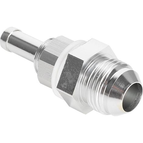 Jeffergarden Raccord de réservoir de carburant universel en alliage d'aluminium AN8 3/8 Flare Bulkhead Barb