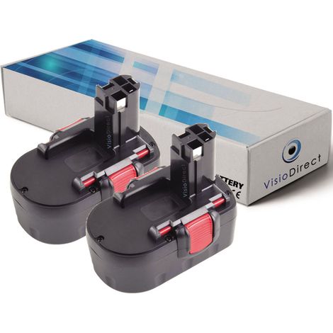 Lot de 2 batteries pour Bosch GSR 14.4V E-2 perceuse visseuse 3000mAh 14.4V (1/2)