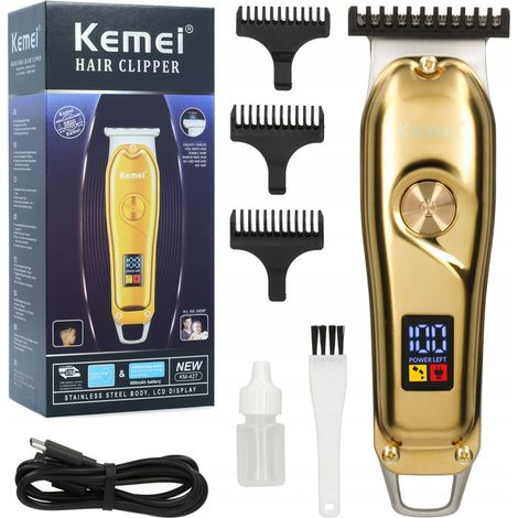 Kemei Barber USB Kabelloser Haartrimmer und Bartschneider