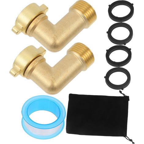Ensemble de raccords de tuyau pour lave-linge, raccord de tuyau résistant à la compression pour arrivée d'eau.-AquaForge (1/5)