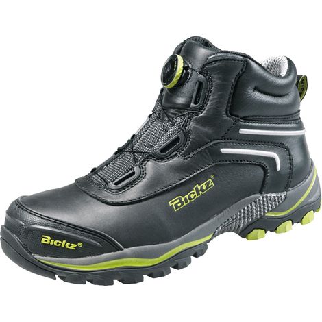 BATA S3 Schnürstiefel Bickz 305 BOA anthrazit/schwarz/gelb, Gr. 46