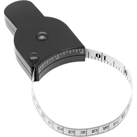 Mètre Ruban Corporel - 150 cm - Bouton Autobloquant - Pour Mesure Corporelle Fitness et Personnelle - 1 Pièce (1/5)
