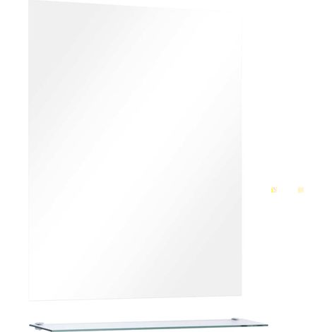 Maison Exclusive - Wandspiegel mit Regal 50×60 cm Hartglas (1/5)