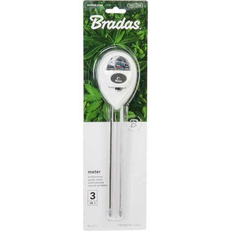 3-Funktions-Gartenzähler - ovale weiße Linie Bradas 8601 (1/2)