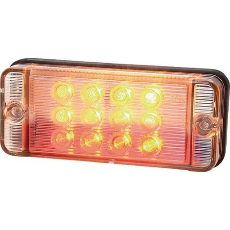 Feu arrière LED rectangle universel câblé UNIVERSEL LA40009 (1/5)