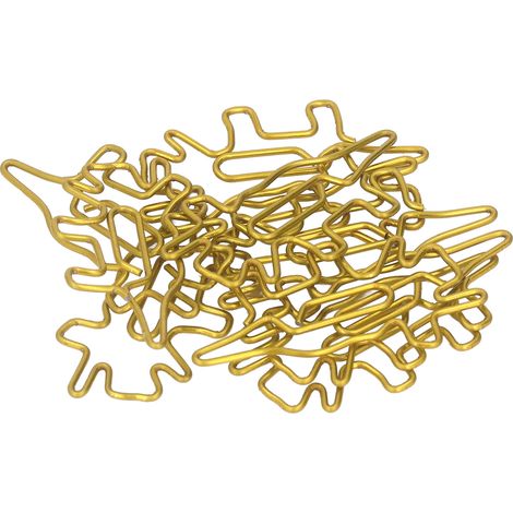100 goldene Dinosaurier-Büroklammern, rutschfest, rostfrei, aus Metall, tragbar, für Büro und Schule (1/5)