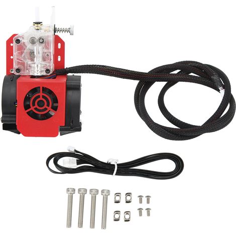 Extrudeur direct double entraînement avec ventilateur soufflant antidérapant, pièces résistantes pour imprimante 3D Ender 3 V2. (1/5)