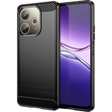 Coque pour Oppo A5 Pro 4G / 5G - housse etui silicone gel carbone + film ecran - NOIR (1/4)