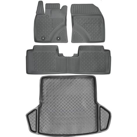 Ensemble de tapis de sol et de coffre pour Toyota Avensis III Kombi (2009-2018).