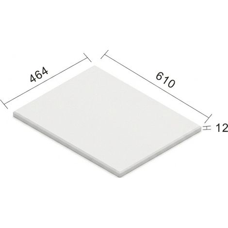 Plan de travail 60 cm pour meuble de salle de bain - épaisseur 12 mm - Ceramia SOLID (1/5)