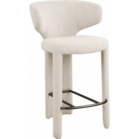 Tabouret de comptoir contemporain beige - biscotti (1/5)