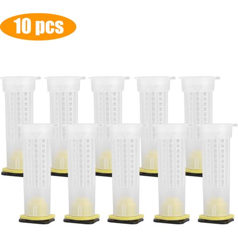 Kit de 10 godets d'élevage pour abeilles, cages à reines, rouleaux et outils apicoles (1/5)
