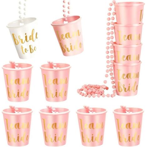 Lot de 12 colliers en verre pour liqueur, accessoire de décoration pour fête de mariage, douche nuptiale et célébration de mariée (1/5)