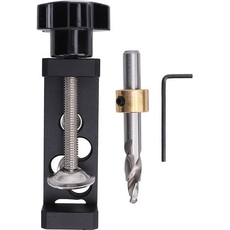 Drilling jig for double-hole aluminum profiles, series 20, 30 and 40, auxiliary punching tool (1/5)