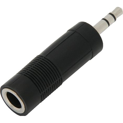 Adaptador de conector de 3,5 mm a toma estéreo de 6,3 mm