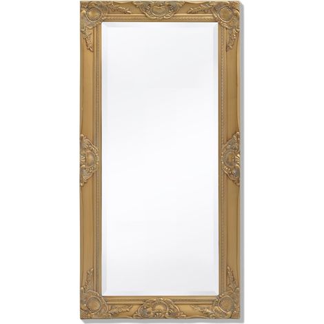 Wandspiegel im Barock-Stil 100x50 cm Golden vidaXL