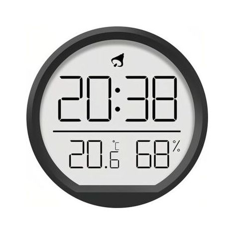 Horloge numérique LCD thermohygromètre Design magnétique suspendue Calendrier 12/24 heures pour la maison, la cuisine, le bureau (1/5)