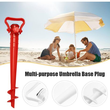 Support parasol plage antirouille piquet sol pour plage pêche sauvage (1/5)