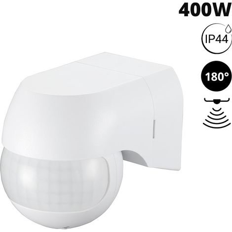 Sensor De Movimiento PIR De Pared - 180º - 400W - IP44