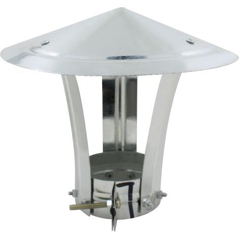 Rain cap for vertical chimney terminal, wood pellet stove, flue cover, oven cap (1/5)