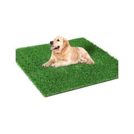 80 x 130 cm - Litière pour Chien - pour la Maison et Le Balcon - pour l'entraînement des Chiots - avec Gazon Artificiel - Idéal pour l'appartement et Le Balcon (1/5)