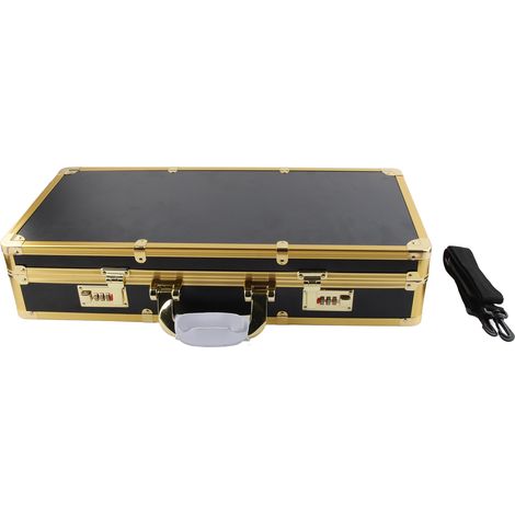 Boîte de rangement en alliage d'aluminium pour outils de coiffure, étui de transport pour ciseaux et accessoires de coiffeur. (1/5)