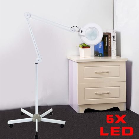 LED Kosmetische Lupenlampe 5X Kosmetiklampe Kosmetikleuchte Lupenleuchte Vergrößerung Kosmetikstudio 5-facher Vergrößerung für Schönheitssalon, Kosmetiker und Hobbyisten
