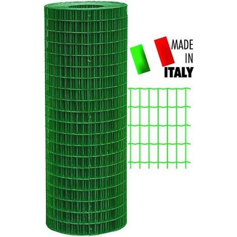 Frigerio 8021502000116 Europlast Rete elettrosaldata plastificata 100x50 mm 2 20 mm filo 25 m altezza 200 cm colore Verde
