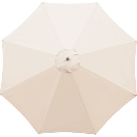 Housse de rechange pour parasol, 8 baleines, 3 m, imperméable, anti-UV, tissu de rechange, Blanc (1/5)