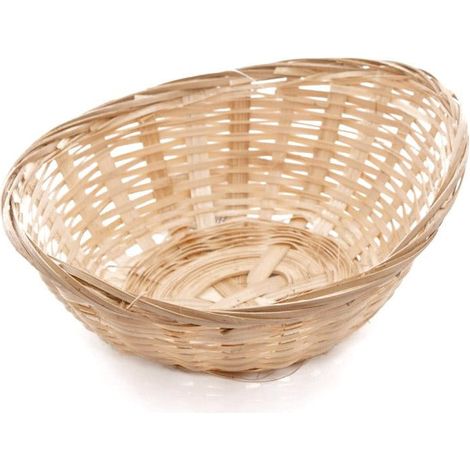 Portapane ovale in bambù, 22,5x17x7 cm (kit da 10)