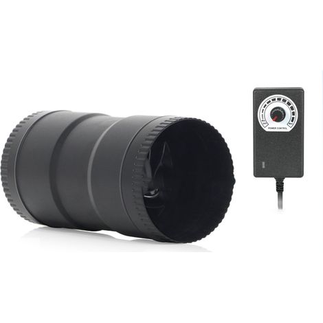 Extracteur D'air - 99 mm - 6 W - Régulateur De Vitesse Variable - Pour Cave Garage Sous-Sol Tente De Culture - 1 Pièce (1/5)