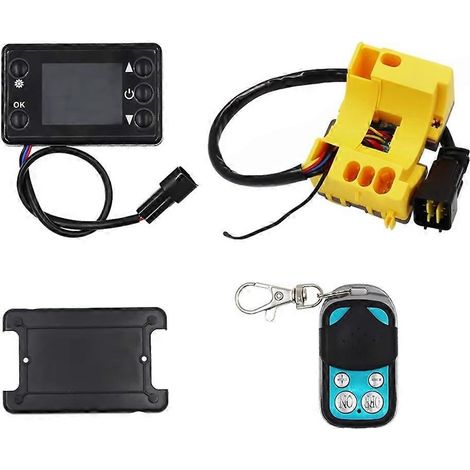 Carte mère de commande avec écran LCD, télécommande et interrupteur pour chauffage à air pulsé 5 kW Eberspacher Webasto (1/5)