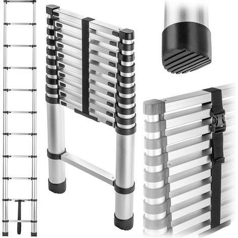 KADAX Alu-Teleskopleiter HOME 3,2m 11 Sprossen