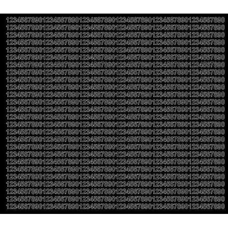 Selbstklebende Hausnummernaufkleber, 5 mm, glänzend schwarz (1/2)