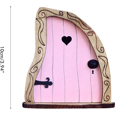 Porte féerique pour arbres, miniature de jardin féerique, accessoires de décoration extérieure, sculpture décorative pour chambre d'enfant, arbres muraux (1/5)