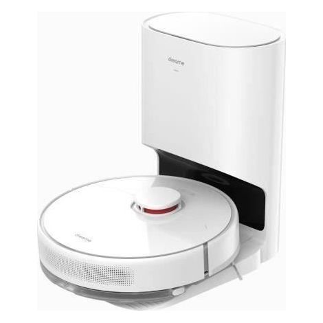 DREAME D10 Plus Robot Aspirador y Fregasuelos con Vaciado automático de Polvo, detección obstáculos navegación LiDAR, succión 4000 Pa, 170 min batería, WiFi/App/Alexa, Color Blanco